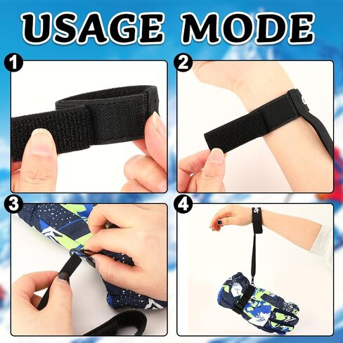 Jansun Sport Glove Strap, 6pcs Elastic Ski Glove Leash Holder Safety Strap for Hanging Skiing Outdoor Activities in Saudi Arabia