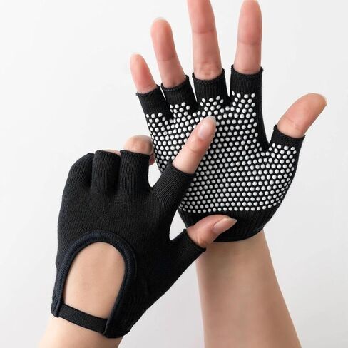 Women Yoga Gloves Cotton Fitness Half Finger Gloves Breathable Outdoor Cycling Pilates Sports in Saudi Arabia