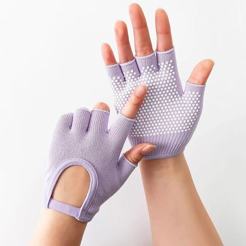 Women Yoga Gloves Cotton Fitness Half Finger Gloves Breathable Outdoor Cycling Pilates Sports in Saudi Arabia