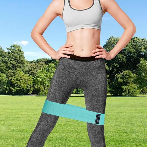 Exercise Resistance Bands for Legs Butt, Fabric Loop Bands Yoga in Saudi Arabia