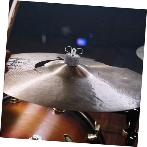 Cymbal Small Cymbal Holder Rack Drum Hat Stack Mount Holding Stand Accessory Cymbals Accessories for Cymbal Felts Stacker Support Cymbal Accessories Metal Silver in Saudi Arabia