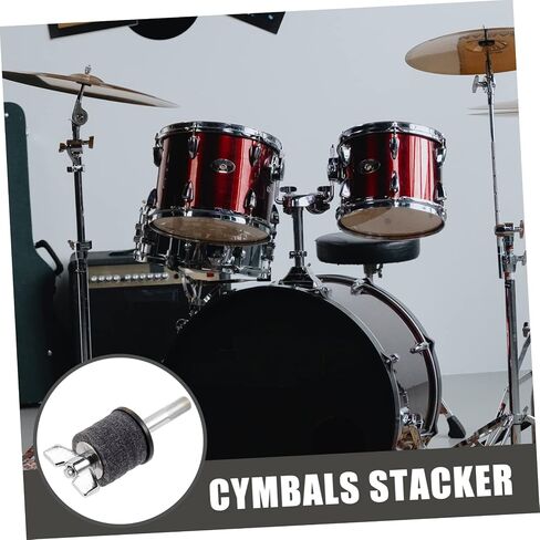 Cymbal Small Cymbal Holder Rack Drum Hat Stack Mount Holding Stand Accessory Cymbals Accessories for Cymbal Felts Stacker Support Cymbal Accessories Metal Silver in Saudi Arabia