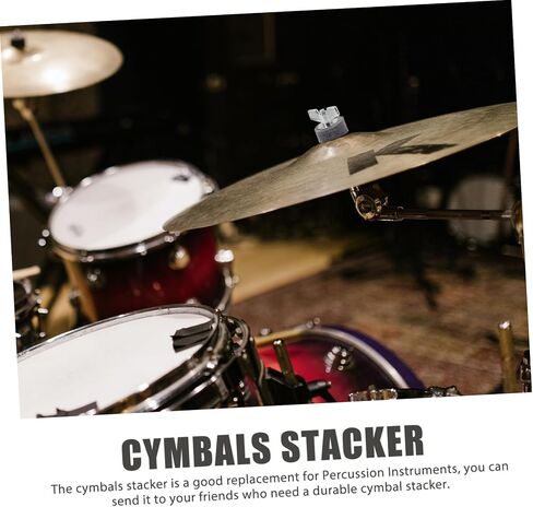 Cymbal Small Cymbal Holder Rack Drum Hat Stack Mount Holding Stand Accessory Cymbals Accessories for Cymbal Felts Stacker Support Cymbal Accessories Metal Silver in Saudi Arabia