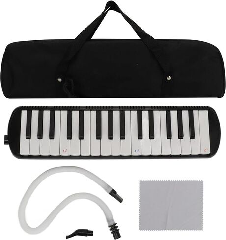 32 Key Melodica Instrument for Beginners, Durable Air Piano Keyboard Soprano Melodica with Mouthpieces Tube Sets Carrying Bag, Impact Resistance, Scratch Resistance (Blue) in Saudi Arabia