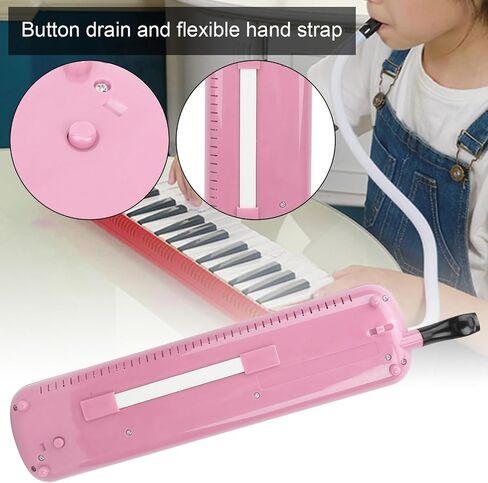 Melodica 32 Key, Musical Education Instrument for Beginner with 2 Soft Long Tubes, 2 Short Mouthpieces and Carrying Bag (2) in Saudi Arabia
