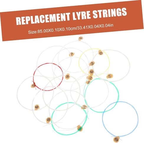 GALPADA 15pcs Harp String Replacement Lyre Strings for Lyre Lap Harp Strong Treble Bright Bass Smooth Transition in Saudi Arabia