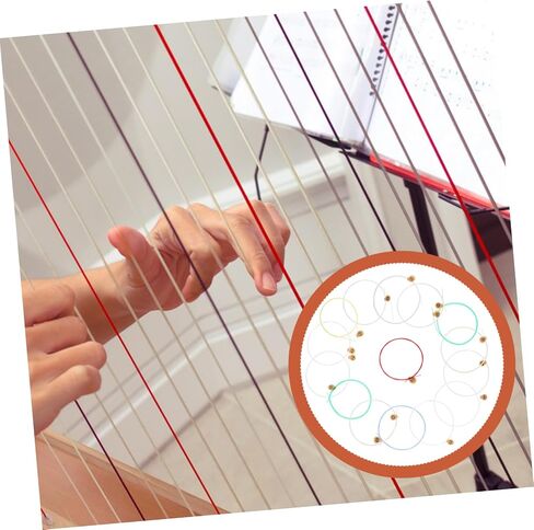 GALPADA 15pcs Harp String Replacement Lyre Strings for Lyre Lap Harp Strong Treble Bright Bass Smooth Transition in Saudi Arabia