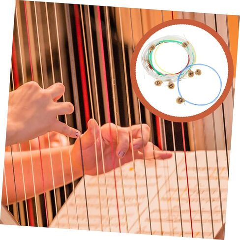 GALPADA 15pcs Harp String Replacement Lyre Strings for Lyre Lap Harp Strong Treble Bright Bass Smooth Transition in Saudi Arabia