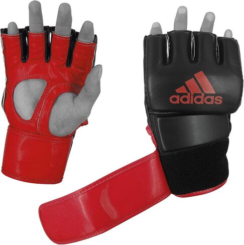 adidas MMA Grappling Hook & Loop MMA Training Gloves - for Men, Women, Unisex - Gloves with Open Palm for MMA, Boxing, Kickboxing, Training, & Fitness in Saudi Arabia