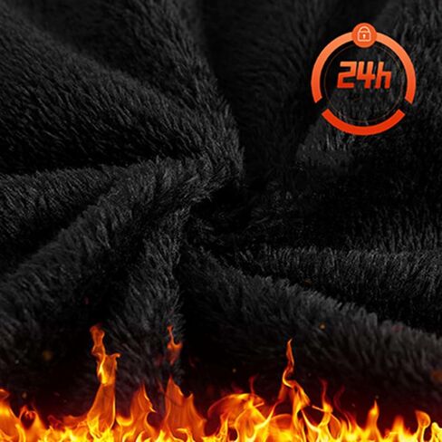 Men's Fce Lined Pants, Winter Warm Workout Athletic Sweatpants Casual Water Resistant Trousers with Zipper Pockets in Saudi Arabia