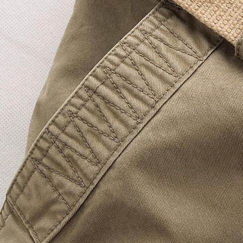 Men's Army Camo Cargo Pants Cotton Canvas Relaxed Fit Work Trousers Casual Outdoor Trousers with Multi-Pockets in Saudi Arabia