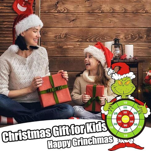 هدايا ألعاب عيد الميلاد للأطفال، لعبة لوح رمي السهام الكبيرة لعيد الميلاد مع 12 كرة لزجة، رياضة داخلية وخارجية متعددة اللاعبين، مستلزمات حفلات عيد الميلاد in Kuwait