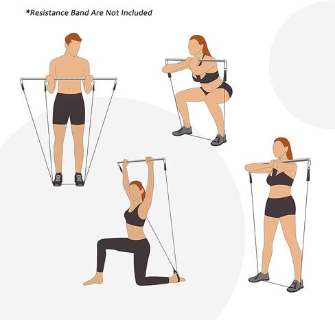 Adjustable 2 PCS 3 in 1 Spreader Bar Adjustable Straps Sports Aid Training Fitness Kit Workout Bar with Fur Flocking Storage Bag in Saudi Arabia