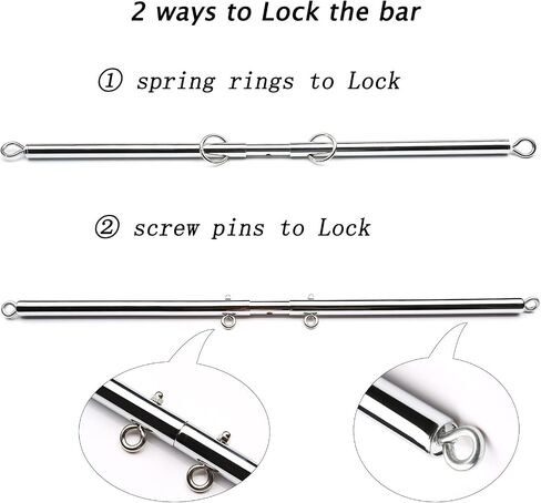 Adjustable 2 PCS 3 in 1 Spreader Bar Adjustable Straps Sports Aid Training Fitness Kit Workout Bar with Fur Flocking Storage Bag in Saudi Arabia
