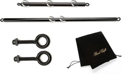 Adjustable 2 PCS 3 in 1 Spreader Bar Adjustable Straps Sports Aid Training Fitness Kit Workout Bar with Fur Flocking Storage Bag in Saudi Arabia