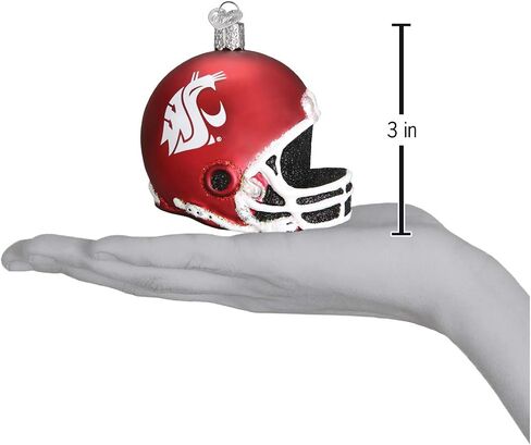 Old World Christmas Washington State University Pennant Glass Blown Ornament for Christmas Tree, Handcrafted Holiday Decoration, University Collection in Saudi Arabia