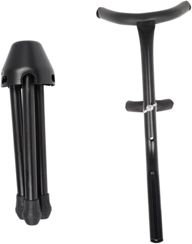 Durable Alto Saxophone Stand with Sponge Cushion Reliable Sax Bracket for Home Storage Music Rooms and Instrument Display Sturdy Black Sax Rack for Safe Protection in Saudi Arabia
