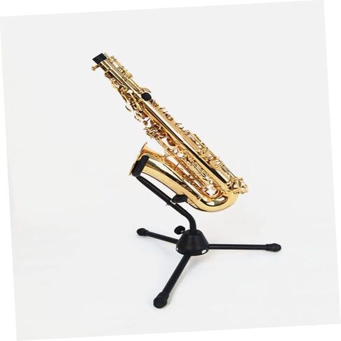 Durable Alto Saxophone Stand Non Skid Bracket Holder for Home Storage and Display Black Saxophone Rack with Sturdy Construction for Alto Sax Multi Scene Use Musical Instrument in Saudi Arabia