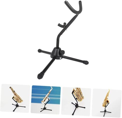 Durable Alto Saxophone Stand Non Skid Bracket Holder for Home Storage and Display Black Saxophone Rack with Sturdy Construction for Alto Sax Multi Scene Use Musical Instrument in Saudi Arabia