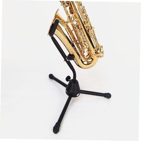 Durable Alto Saxophone Stand Non Skid Bracket Holder for Home Storage and Display Black Saxophone Rack with Sturdy Construction for Alto Sax Multi Scene Use Musical Instrument in Saudi Arabia