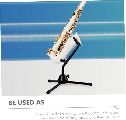 Durable Alto Saxophone Stand Non Skid Bracket Holder for Home Storage and Display Black Saxophone Rack with Sturdy Construction for Alto Sax Multi Scene Use Musical Instrument in Saudi Arabia