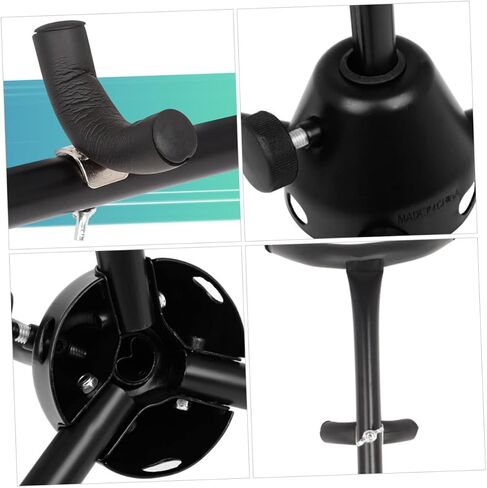 Durable Alto Saxophone Stand Non Skid Bracket Holder for Home Storage and Display Black Saxophone Rack with Sturdy Construction for Alto Sax Multi Scene Use Musical Instrument in Saudi Arabia