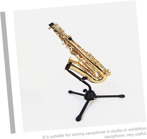 Folding Alto Saxophone Stand Portable Sax Holder Bracket for Home Music Room Performance Solid Sturdy Rack Space Saving Display in Saudi Arabia