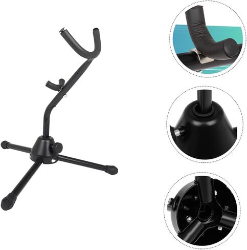 Folding Alto Saxophone Stand Portable Sax Holder Bracket for Home Music Room Performance Solid Sturdy Rack Space Saving Display in Saudi Arabia