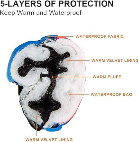 Kids Ski Gloves, Winter Warm Windproof Snow Mittens Girls Boys Cold Weather Gloves for 2~13 Years Old Kids Sledding Snowboard Skating Cycling Running and Outdoor Activities in Saudi Arabia