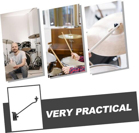 Kisangel Cymbal Wall Hanger Support Holder for Drums Cymbal Arm Display Rack Easy Installation and Space-saving Design for Percussion Instruments in Saudi Arabia