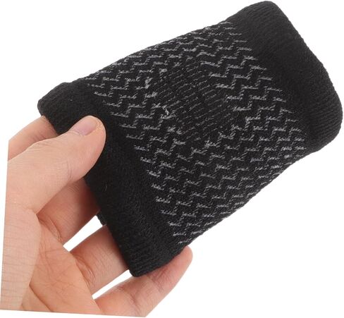 Kisangel 1pair Elastic Ankle Sleeve for Unisex Foot Support Breathable Sweat-wicking Ankle Protector for Yoga Dance Football Skating Black Design Comfortable Fit in Saudi Arabia