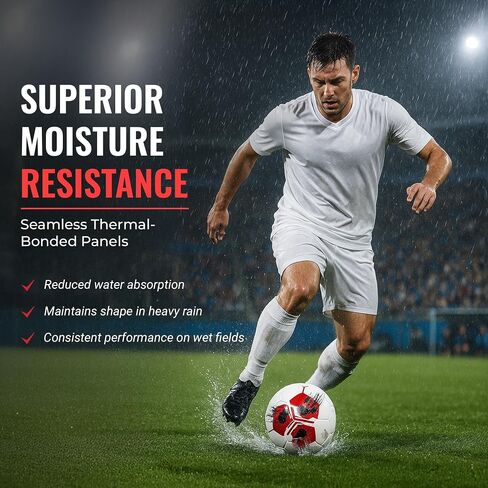 Soccer Balls Size 4 & 5 – Thermal Bonded Professional Training Ball for Youth, Kids, & Adult, Club, Leagues, Match Performance – Outdoor Soccer Balls with Pump for Boys & Girls in Saudi Arabia