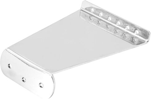 Generic 6 Strings Guitar Bridge Tailpiece for String Electric Jazz Guitars Stylish Replacement Part with Shiny Surface Durable Design for Enhanced Aesthetics and Performance in Saudi Arabia