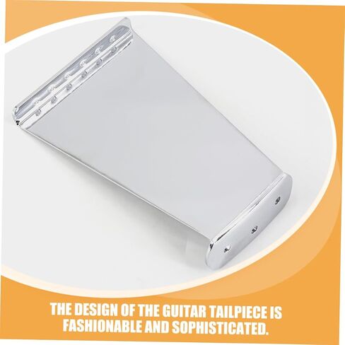 Generic 6 Strings Guitar Bridge Tailpiece for String Electric Jazz Guitars Stylish Replacement Part with Shiny Surface Durable Design for Enhanced Aesthetics and Performance in Saudi Arabia