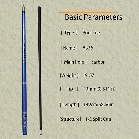 Professional Pool Cue Stick 58in with 13mm Tip Purple Carbon Fiber Pool Cue 19oz Pool Stick for Adults Bar Home in Saudi Arabia