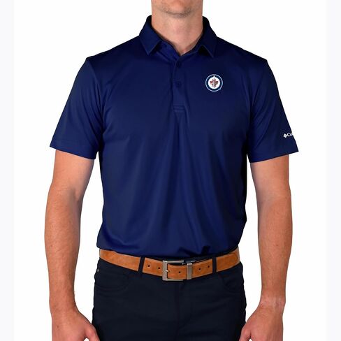 Columbia Winnipeg Jets Golf Men's Casual Lightweight Drive Polo in Saudi Arabia