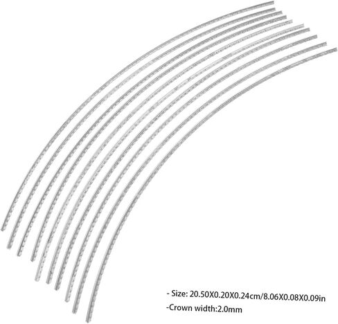 10pcs Guitar Fret Wires Classical Electric Guitars Sturdy Material Easy Install Fretboard Accessories in Saudi Arabia