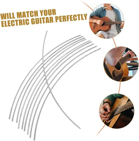 10pcs Guitar Fret Wires Classical Electric Guitars Sturdy Material Easy Install Fretboard Accessories in Saudi Arabia
