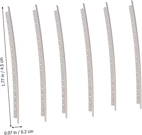 2.0mm Guitar Fret Wires White Copper Fretboard Upgrade Parts for Electric Guitar 10-Piece Set Suitable for Models in Saudi Arabia