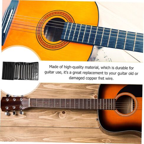 2.0mm Guitar Fret Wires White Copper Fretboard Upgrade Parts for Electric Guitar 10-Piece Set Suitable for Models in Saudi Arabia