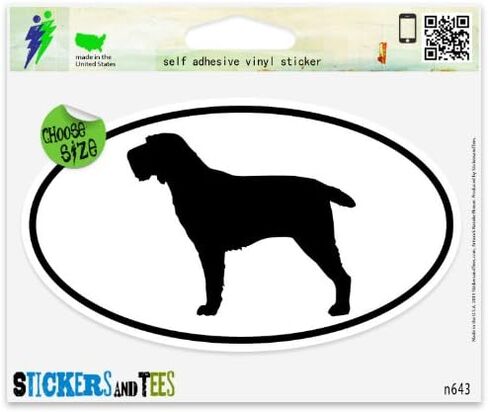 Spinone Italiano Dog Breed Shape Oval Car Sticker Indoor Outdoor 3" x 2" in Saudi Arabia