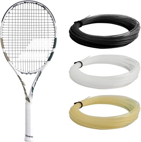 Babolat Boost Drive Wimbledon Strung Tennis Racquet (White/Champagne Green) in Saudi Arabia