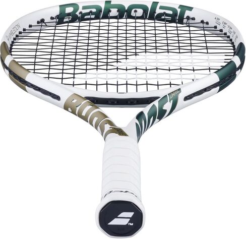 Babolat Boost Drive Wimbledon Strung Tennis Racquet (White/Champagne Green) in Saudi Arabia