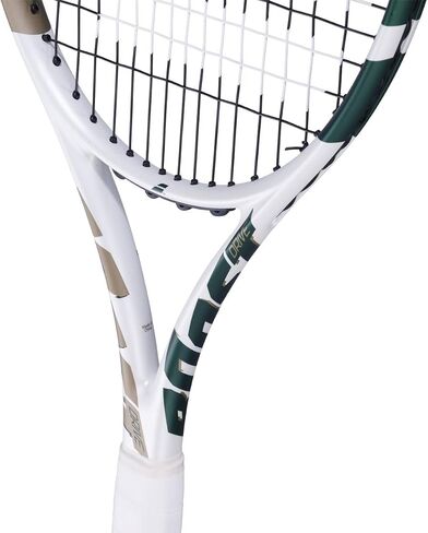 Babolat Boost Drive Wimbledon Strung Tennis Racquet (White/Champagne Green) in Saudi Arabia