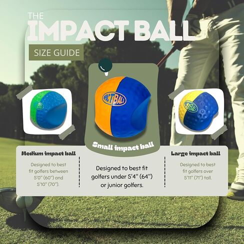 Impact Ball - Golf Swing Trainer Aid - Large & Small Sizes, Make Better Contact, Flush More Shots! in Saudi Arabia