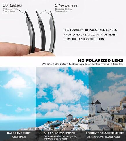 Polarized Sunglasses for Men, Sunglasses Mens Polarized for Driving, Fishing, Golf in Saudi Arabia