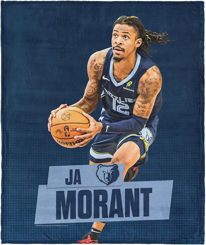 Memphis Grizzlies Ja Morant NBA Silk Touch Throw Blanket 50x60 inches in Saudi Arabia