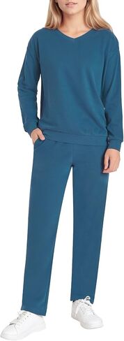 Women's Petite Jogging Suits 2 Piece Lounge Sets Sweatsuits Petite Length in Saudi Arabia
