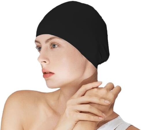 1pc Silicone Plus Ear Protection Swimming Cap, Adult Men's and Women's Waterproof Comfortable Non-Slip Swimming Cap with High Elasticity, Suitable for Long Hair(23.5 * 20cm) in Saudi Arabia