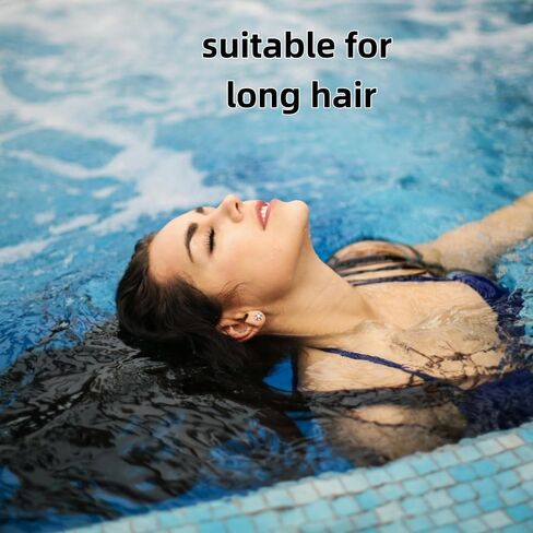 1pc Silicone Plus Ear Protection Swimming Cap, Adult Men's and Women's Waterproof Comfortable Non-Slip Swimming Cap with High Elasticity, Suitable for Long Hair(23.5 * 20cm) in Saudi Arabia